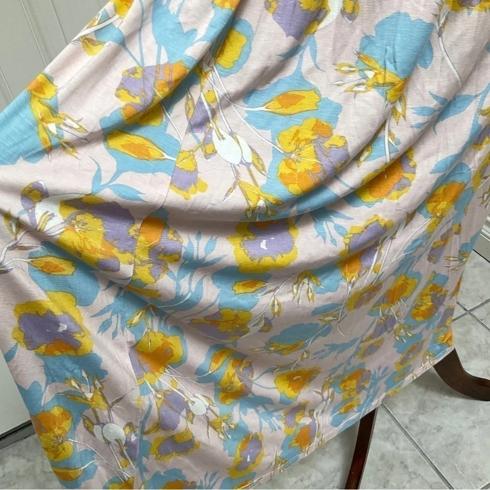 NWT Rachel Pally Floral Garden Jersey Slim Skirt Size Medium